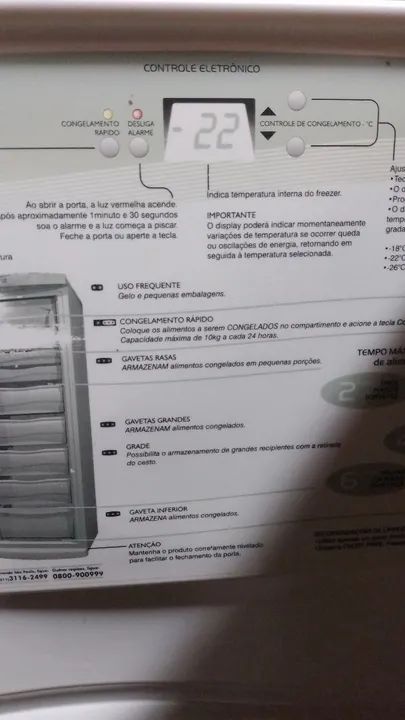 Freezer  brastemp l em ótimo estado - Foto 4