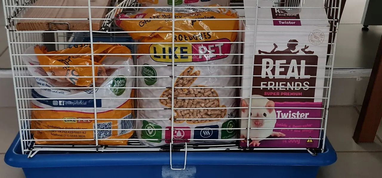 Kit com gaiola para roedores - Foto 5