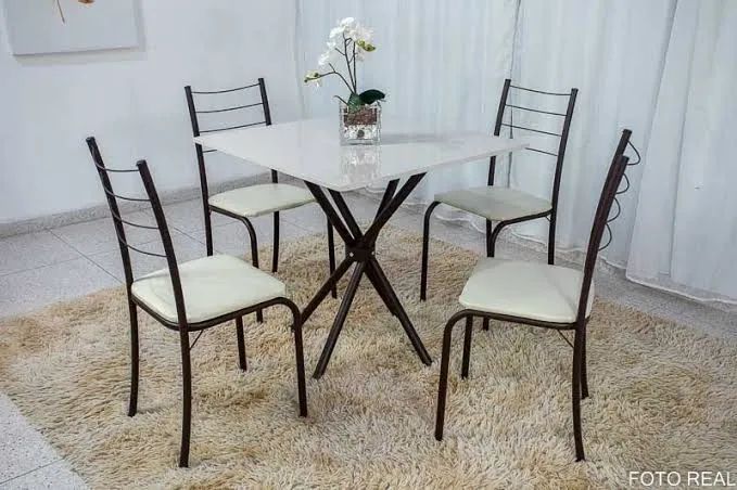 Mesa 4 cadeiras rio quadrada - ENTREGA HOJE !!! 