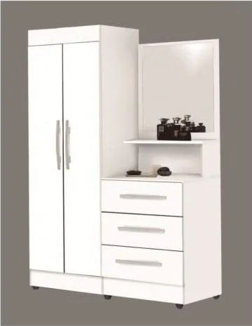 Cômoda roupeiro Onix 3 gv e 2 portas cores 