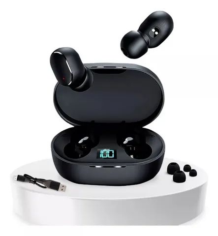 Fone De Ouvido Bluetooth 5.0 In-ear Sem Fio Com Microfone Com Led E6S - Foto 5