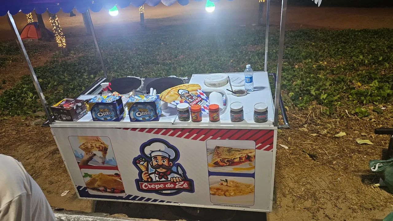 Crepe do Zé - Carrinho de Crepe Completo - Foto 3