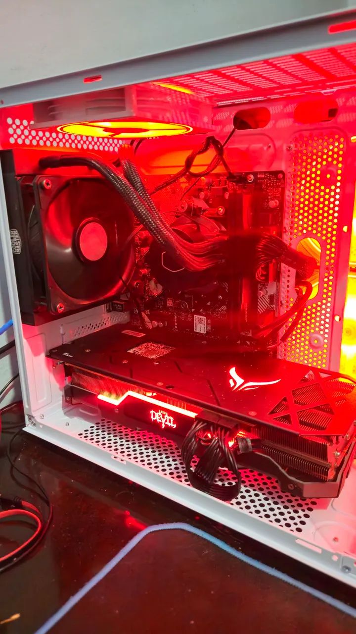 PC Gamer com Monitor Curvo 27 / 180Hz - Ryzen 5 4500+RX 5700 RED DEVIL-COMPLETO - Foto 2