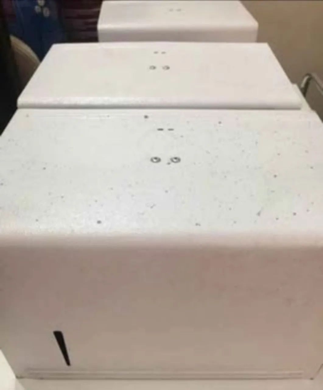 Dispenser de papel toalha metal branco (kit c/3 un.) - Foto 4