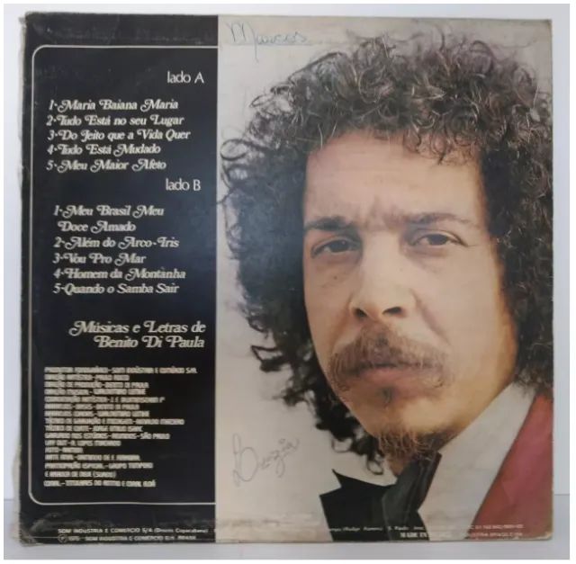 Lp Benito Di Paula - Benito Di Paula 1976 - Foto 3