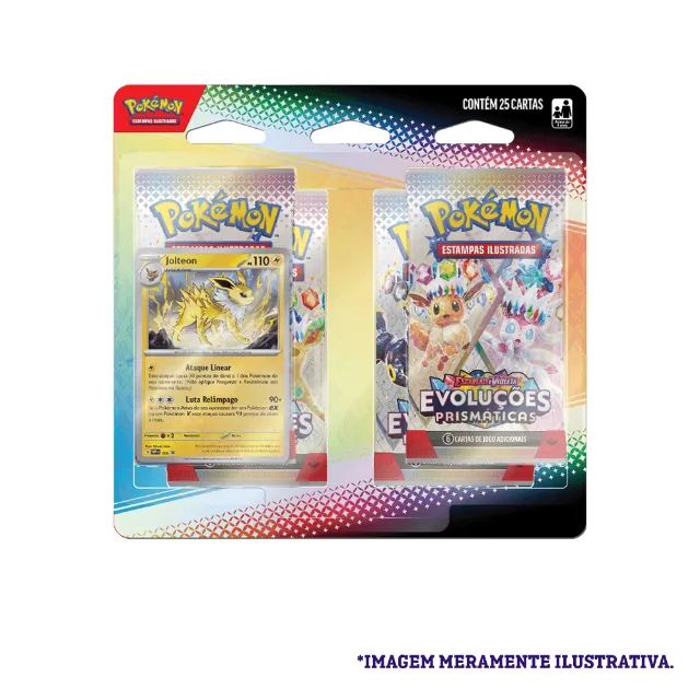  Blister Quádruplo Escarlate e Violeta 8.5 - Evoluções Prismáticas - Jolteon e Flareon - Foto 2