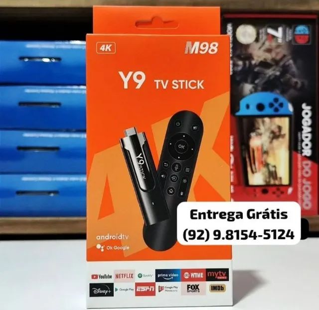 Tv Stick M98 - Y9 Android Tv - Entrega das 9 até 22hrs - Foto 2