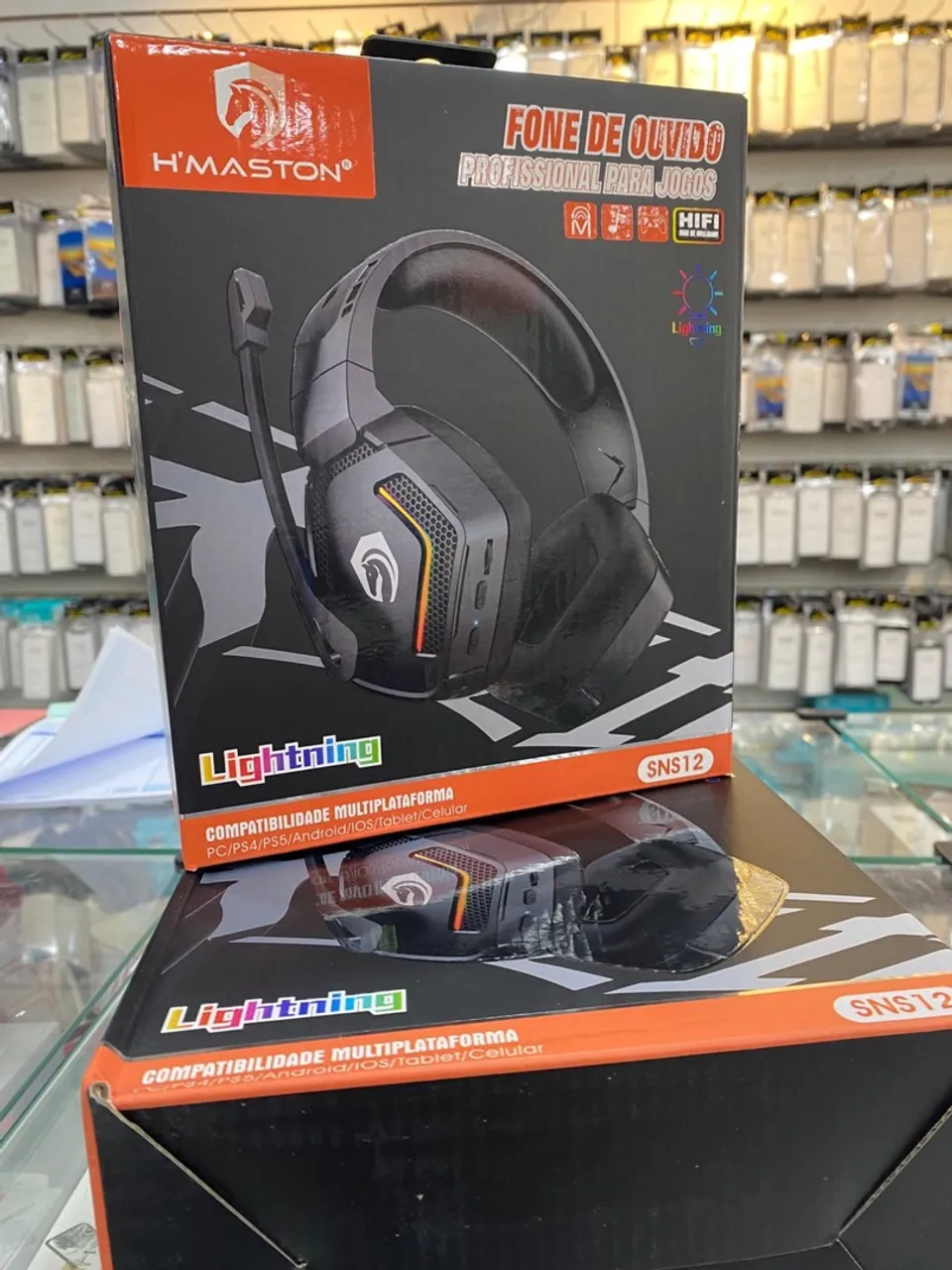 Headset Gamer H'MASTON SNS12 - Multiplataforma