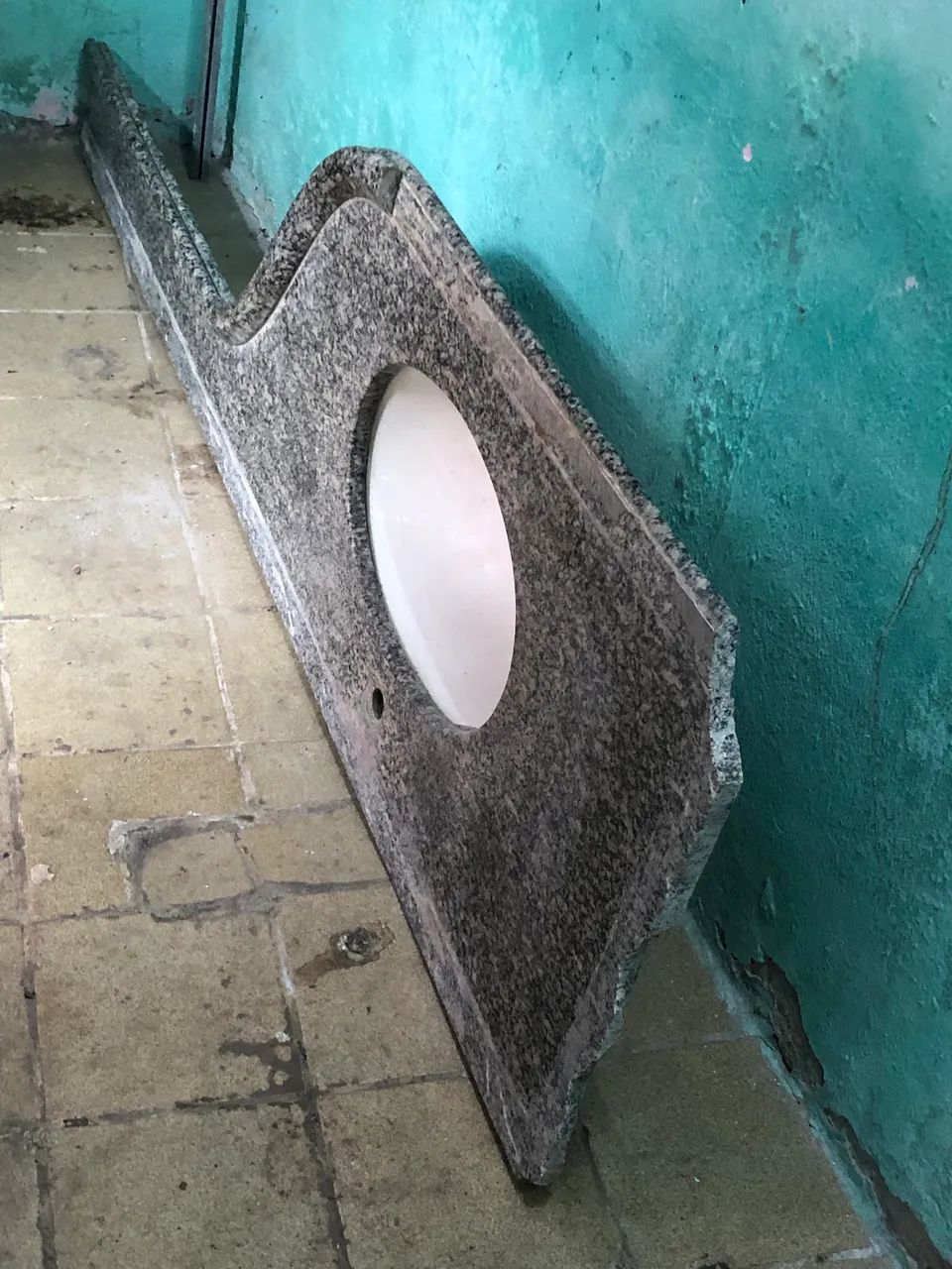 Pia para banheiro mármore granito preto com branco 