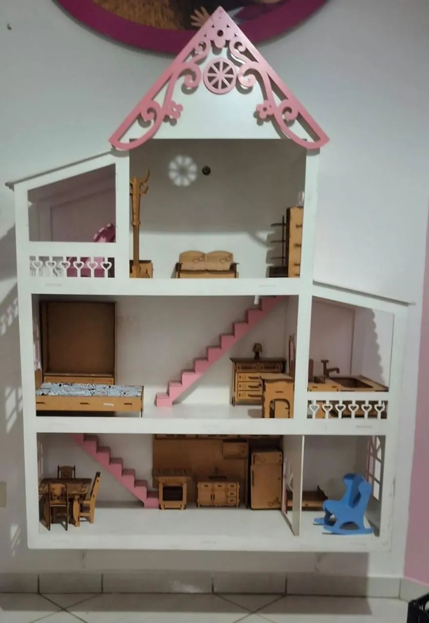 Vende Casa de Boneca de Mdf