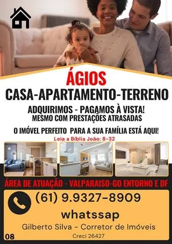 Ágio de: Casa, Aptº e Terreno, mesmo com prestações atrasadas! temos Interesse!!!