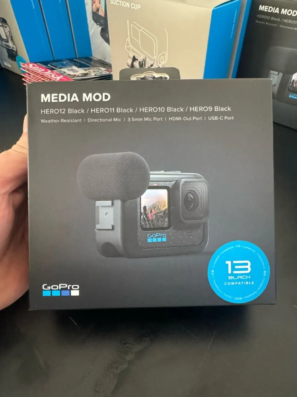 Media Mod Para GoPro Hero 9 10 11 12 13 Black Original Novo Lacrado