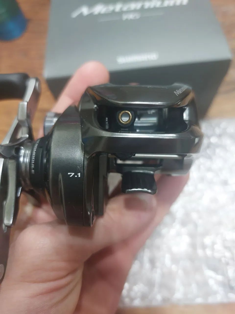 Carretilha Shimano Metanium MGL HG Quase Nova - Foto 5
