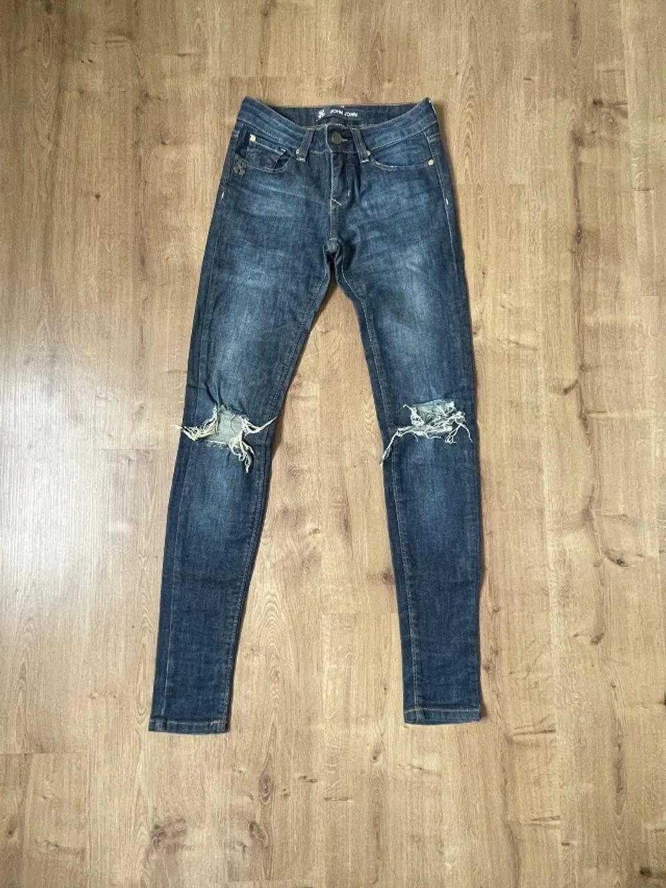 Calça jeans azul tam 34 John John - Foto 2