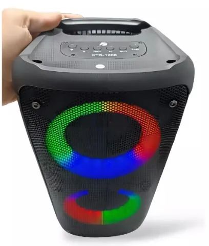 Caixa de Som Bluetooth com Luzes LED - Foto 2
