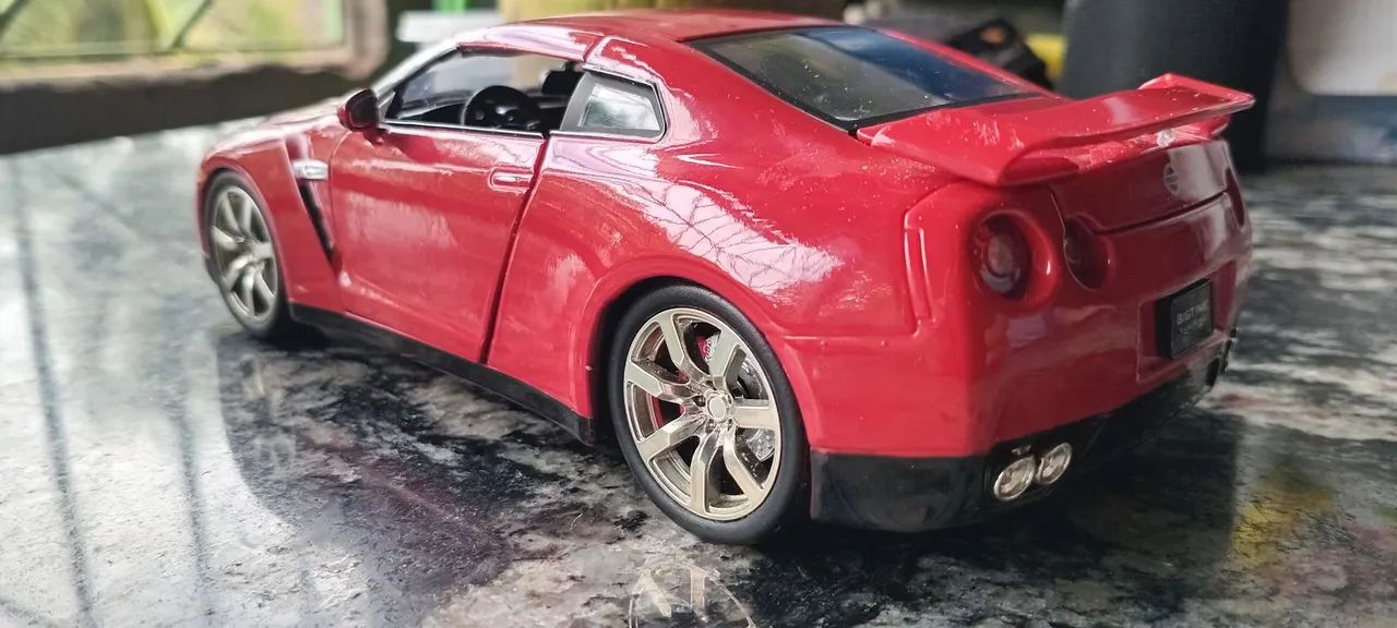 Miniatura JADA NISSAN Skyline R35 GTR  vermelho 1/24 - Foto 5