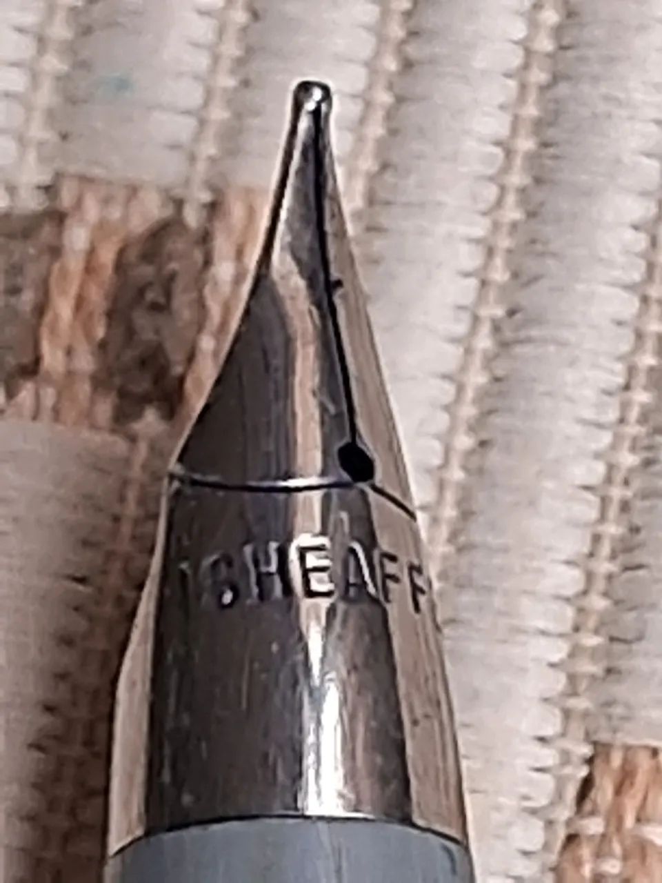 Caneta Tinteiro Sheaffer Imperial cinza decada de 1970 Vintage - Foto 4