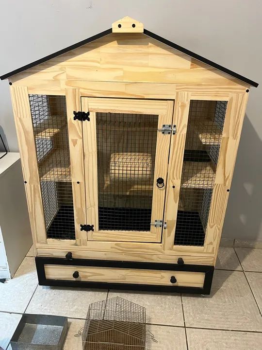 Gaiola para Roedores - Madeira de alta qualidade - Foto 5