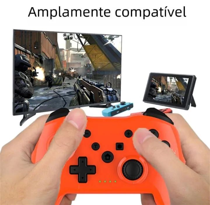 Controle Bluetooth Sem Fio para Jogos - Compatível com Switch, Android e PC - Foto 2