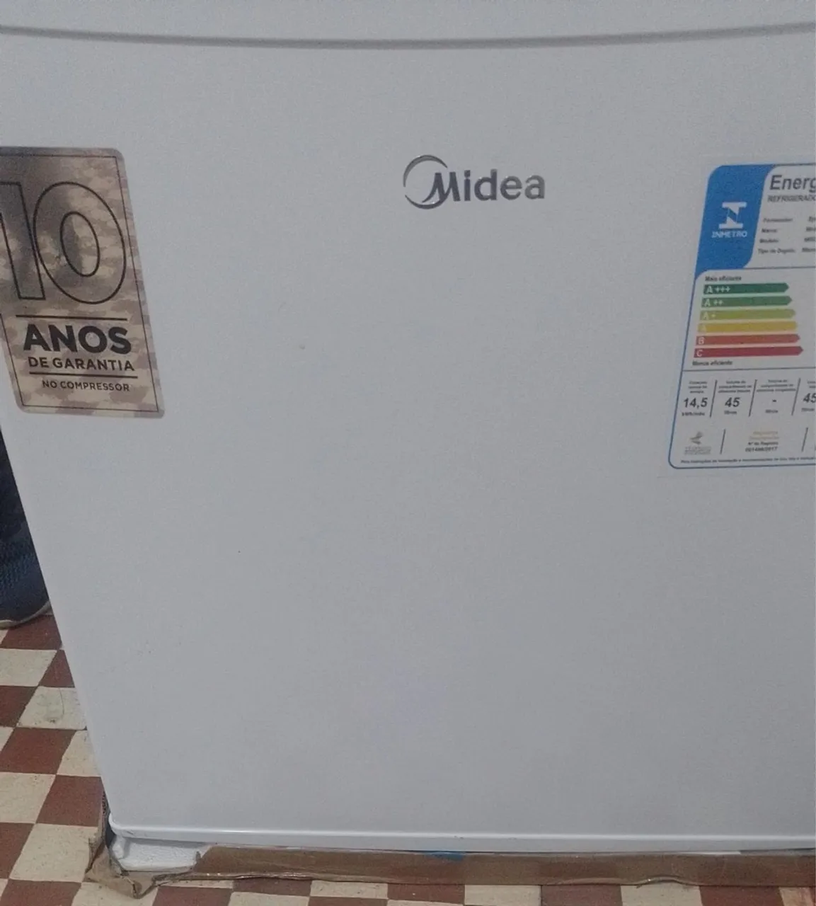 Geladeira Midea com 10 anos de garantia no compressor