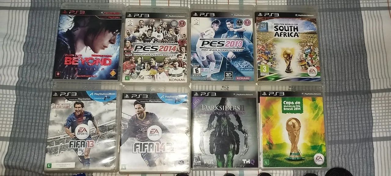 PS3 500GB com 2 controles e KIT com 8 Jogos - Foto 2