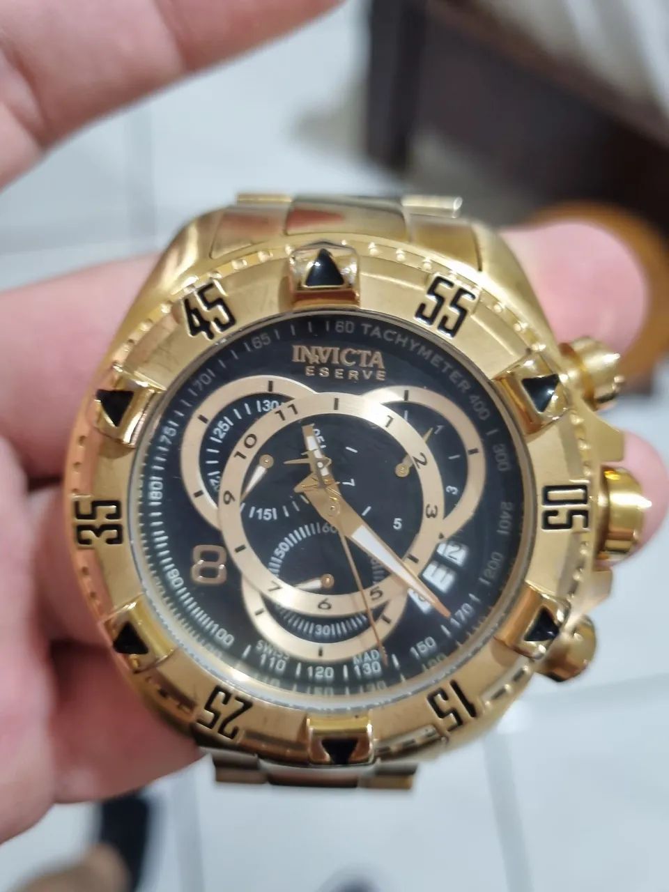 Relógio Dourado Masculino original - Foto 6
