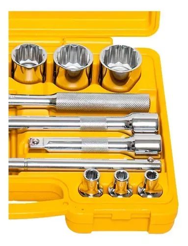JOGO DE SOQUETE LOTUS 1/2POL C/17PCS CROMO VANADIO C/MALETA - Foto 4