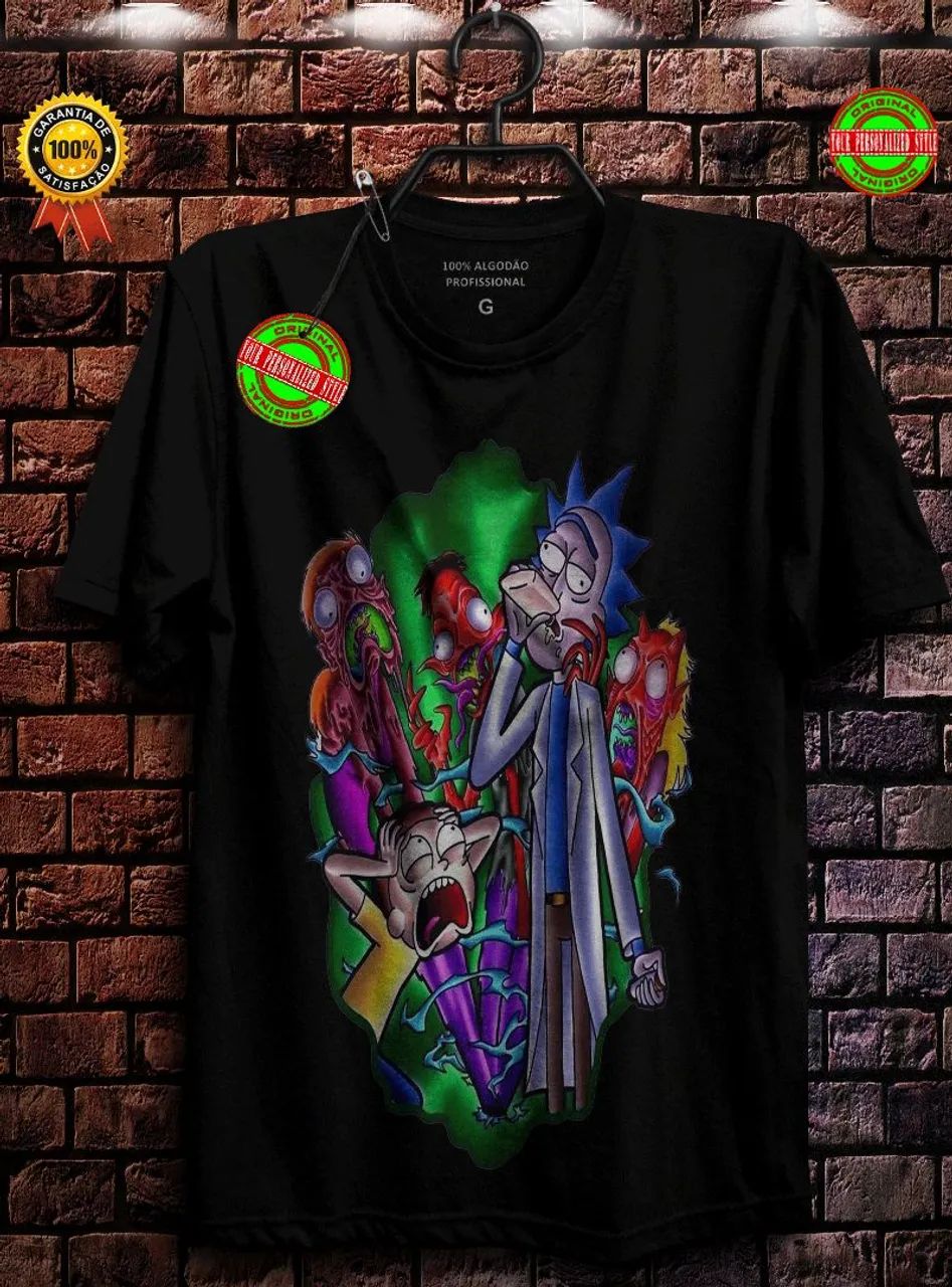Camiseta Rick and Morty - Rick vs Monstro - Foto 4