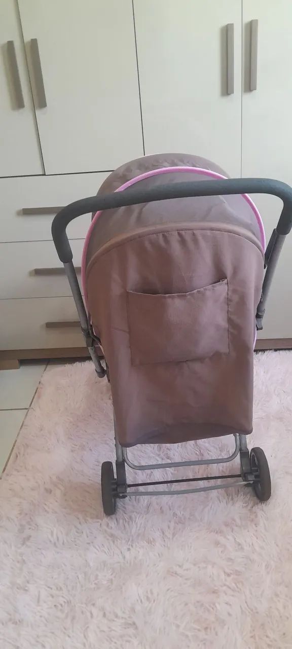 Carrinho de Bebê Cosco Rosa - Foto 3