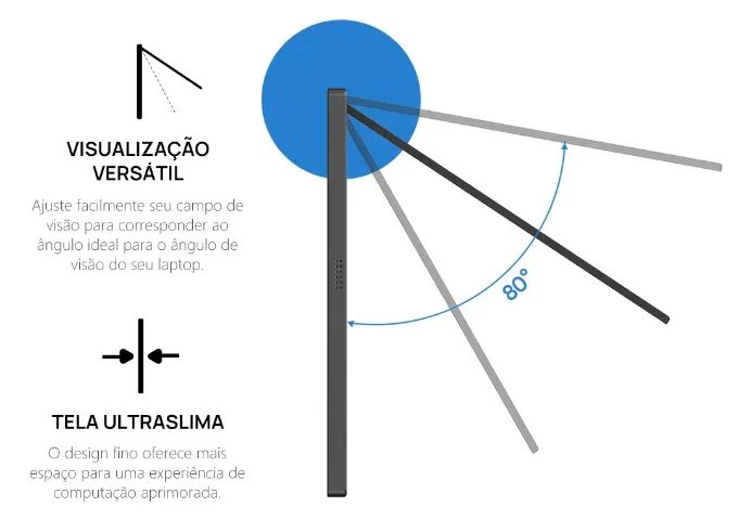 Monitor Portátil Arzopa 17,3? FHD IPS 1080p - HDMI e USB-C Modelo A1M - Foto 5
