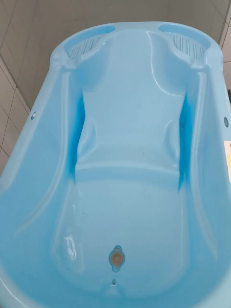 Banheira Ergonomica com Suporte, Tutti Baby, Azul<br> - Foto 4