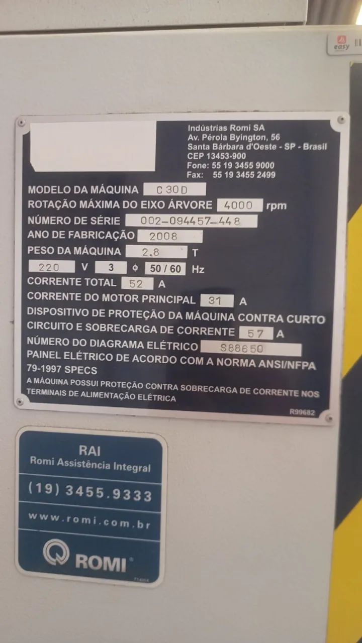 TORNO CNC ROMI CENTUR 30D - Foto 5