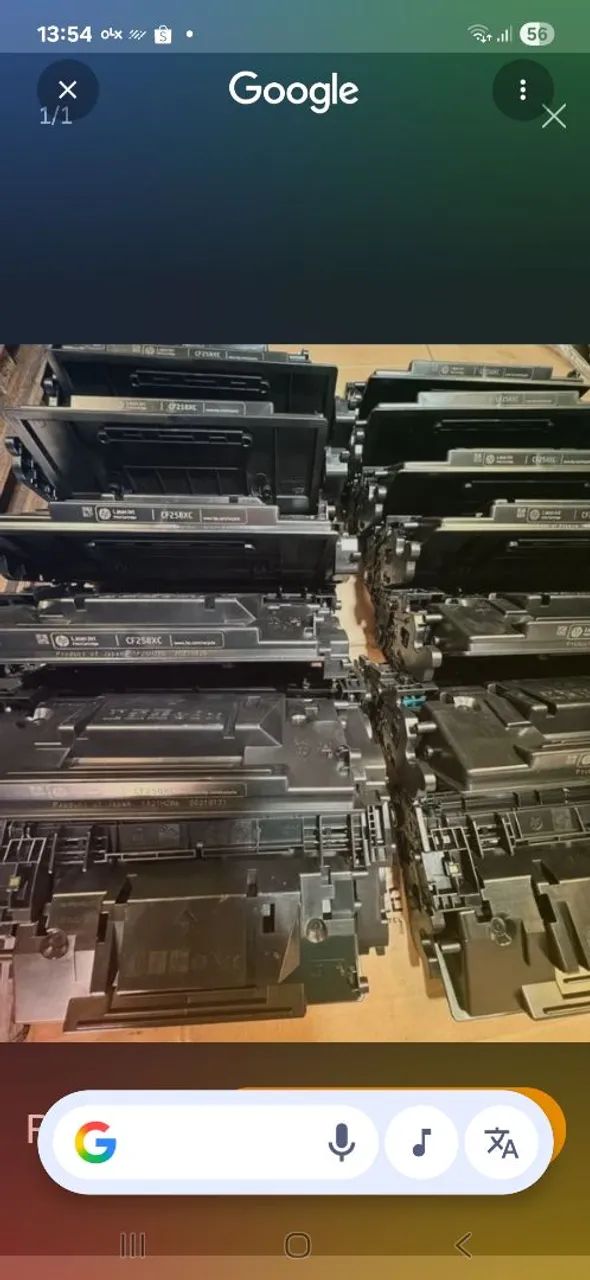 Lote com 20 toner hp 258xc original vazio com chip