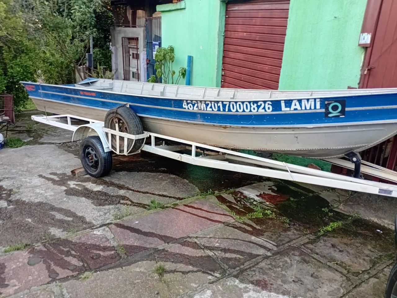 Barco com reboque e motor Yamaha 25 HP. Os três em excelente estado. . - Foto 4
