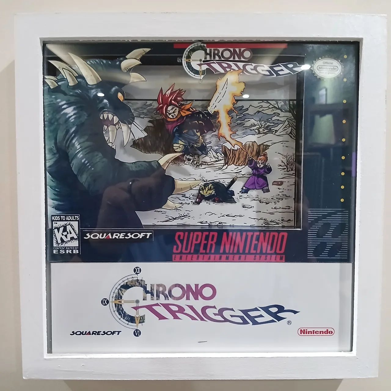 Quadro Diorama 3D - Chrono Trigger 