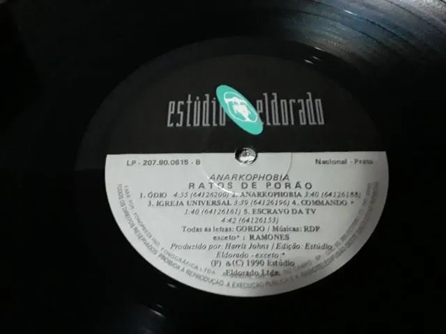 LP Ratos de Porão, Álbum Anarkophobia, 1990  - Foto 6