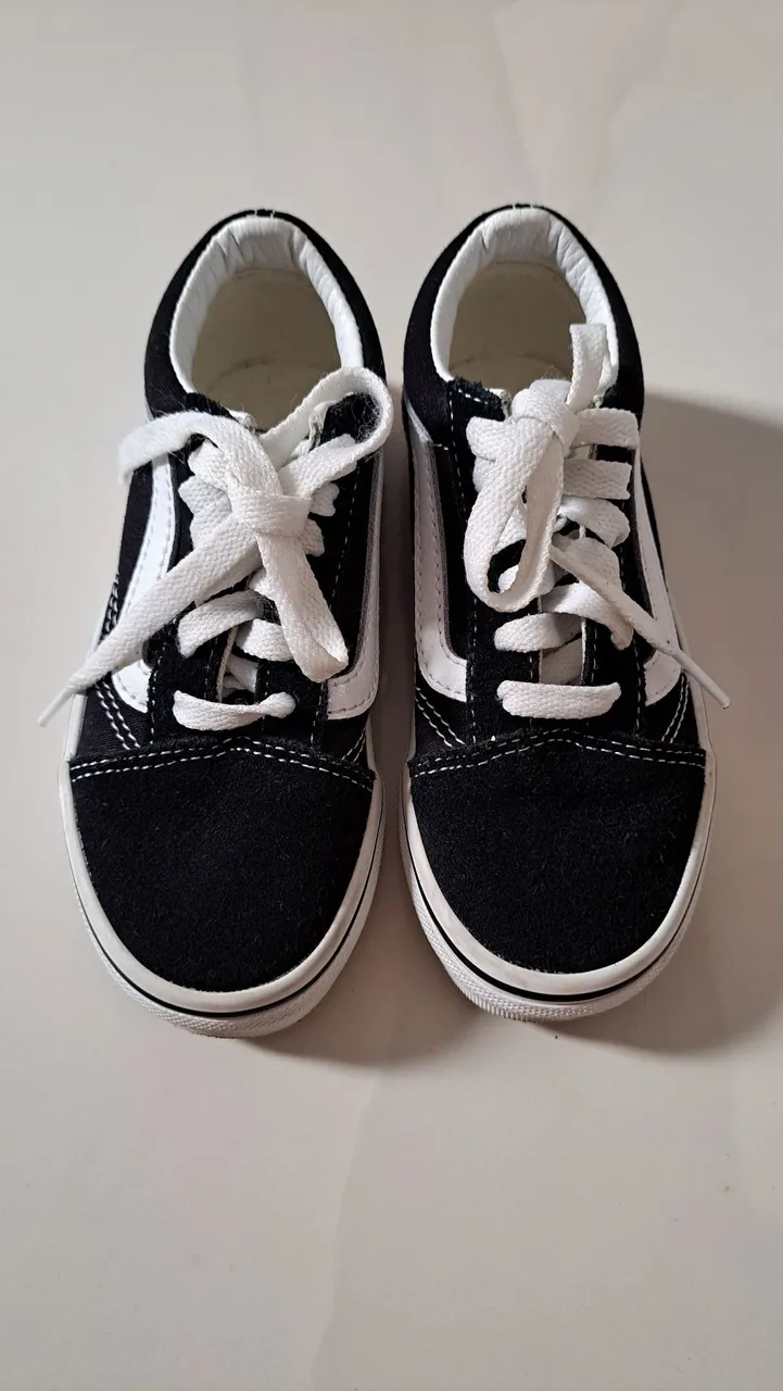 Tênis Infantil Vans Original - Preto e Branco