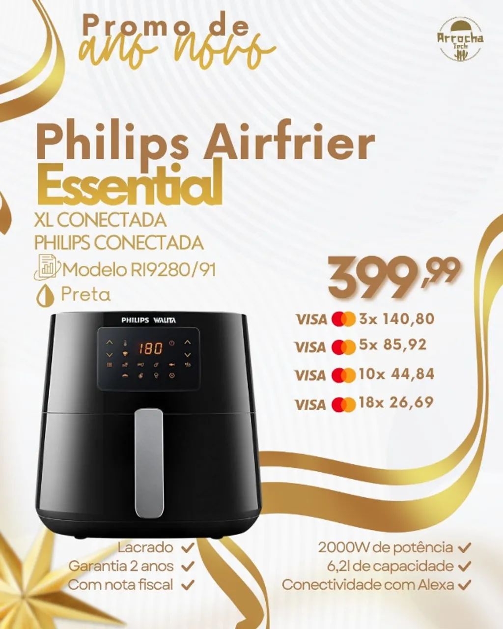 Philips Airtrier Essental XL CONECTADA PHILIPS CONECTADA - Lacrada