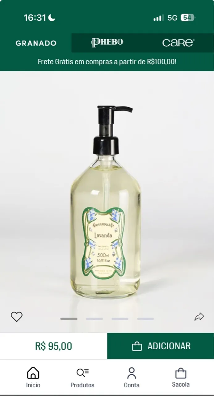 Sabonete Líquido Granado Lavanda 500ml