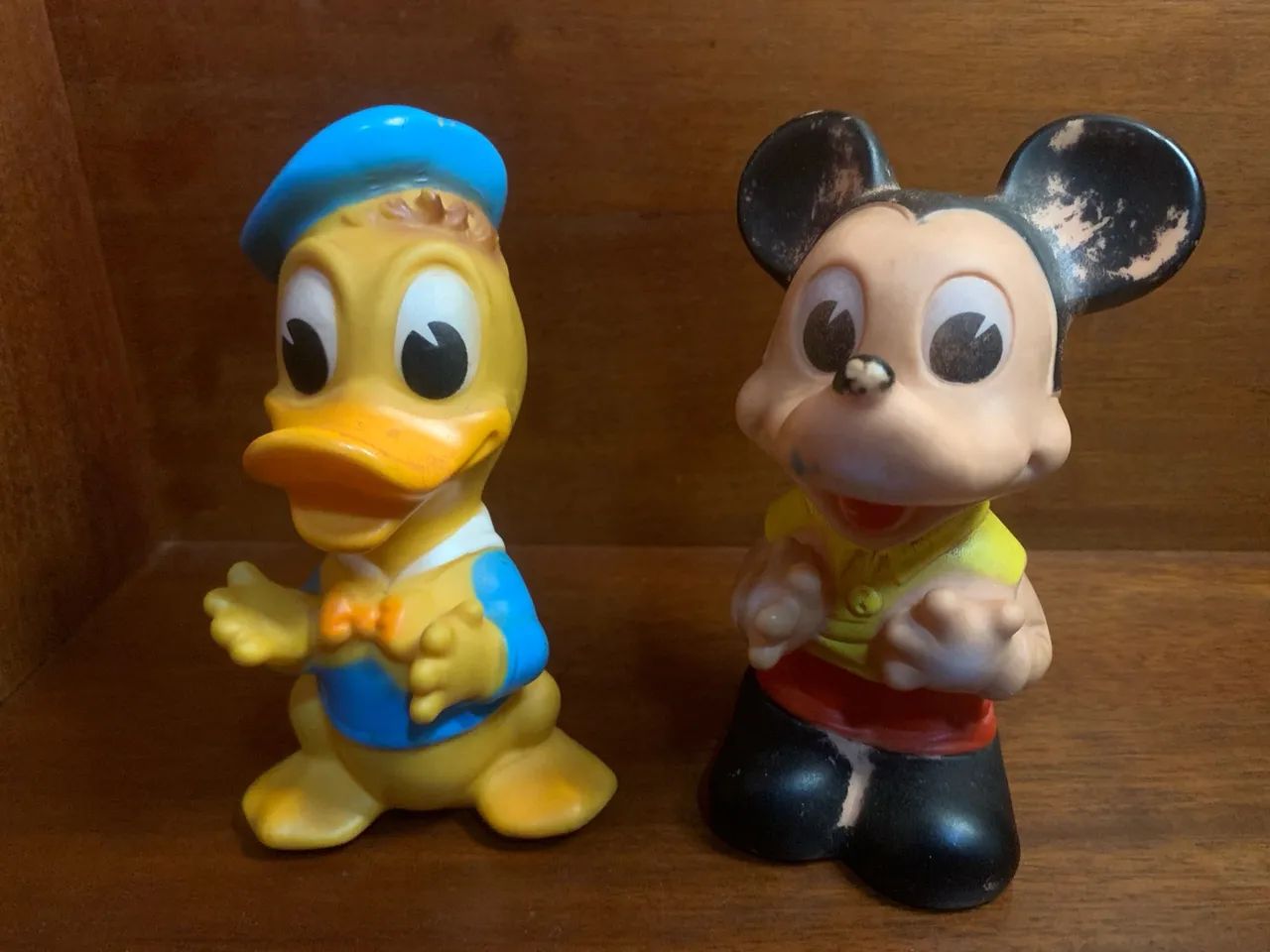 Brinquedos: Bonecos Disney Donald e Mickey Antigos - Foto 4