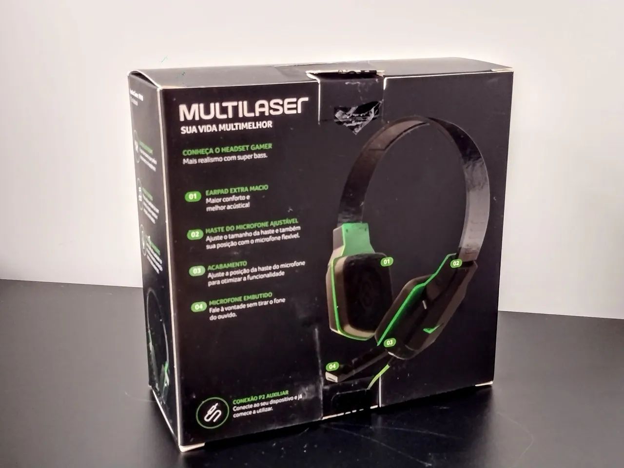 Headset Gamer Multilaser PH146 pouco usado - Foto 2