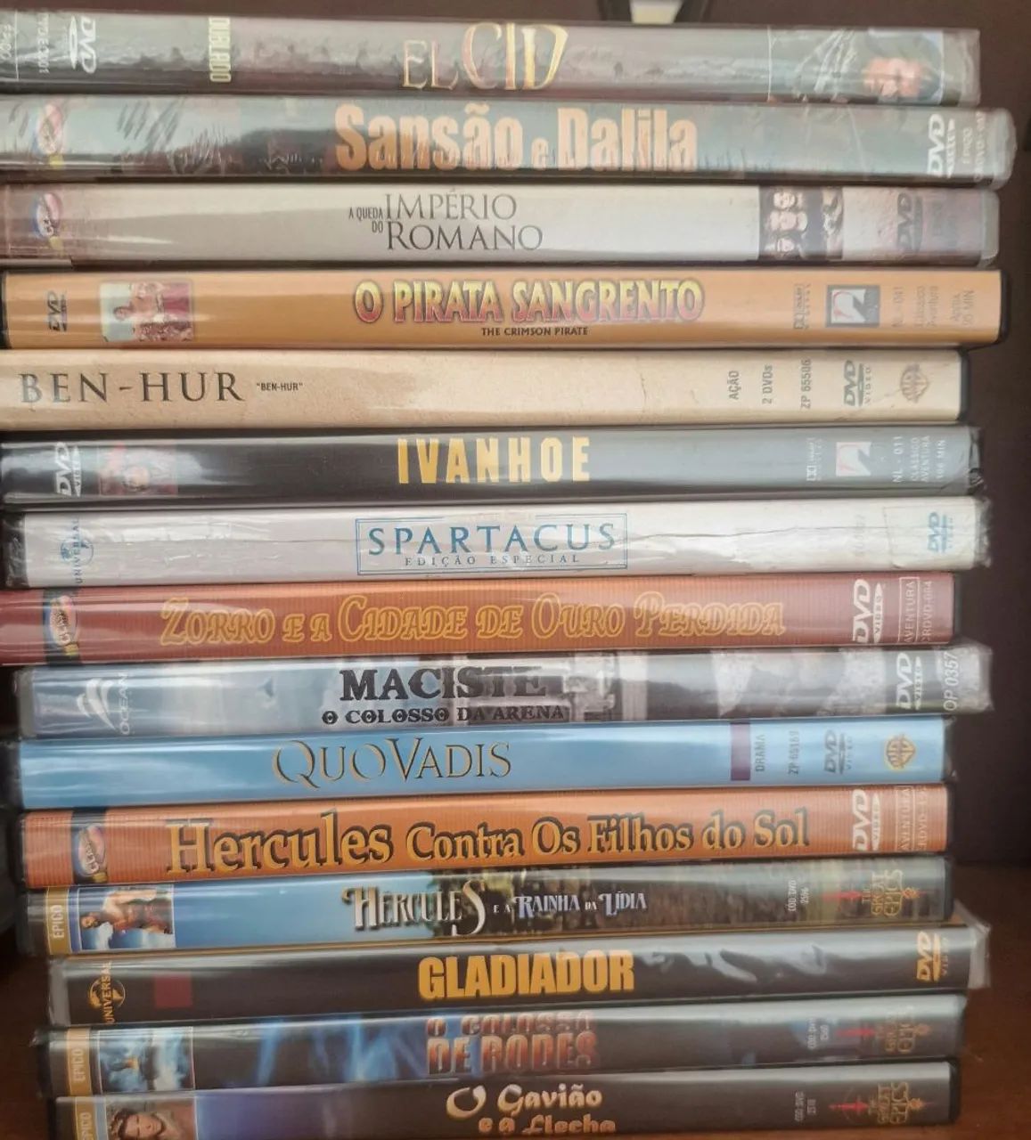 Vendo 15 filmes épicos/medievais 