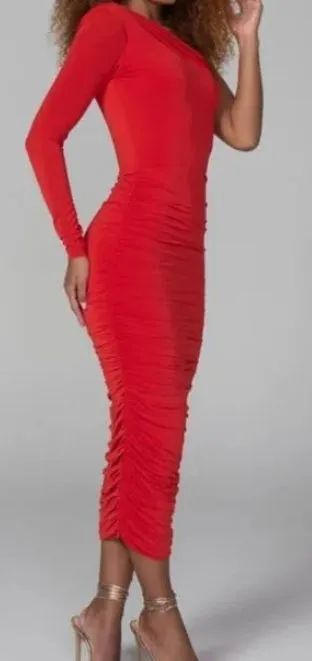 VESTIDO VERMELHO MIDI G - Foto 2
