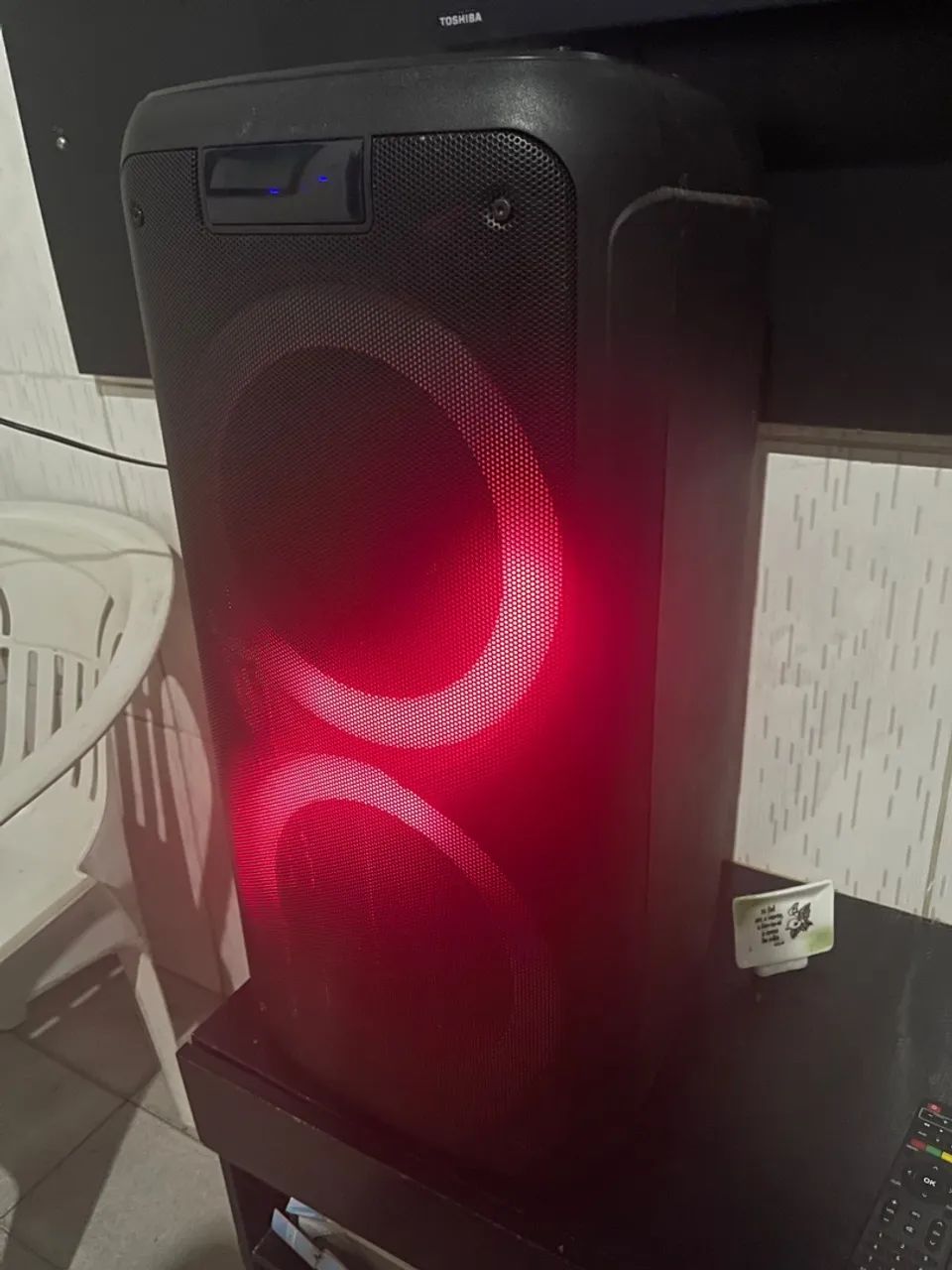 CAIXA DE SOM PULSEBOX EFEITO LED  BLUETOOTH /AUX/USB 