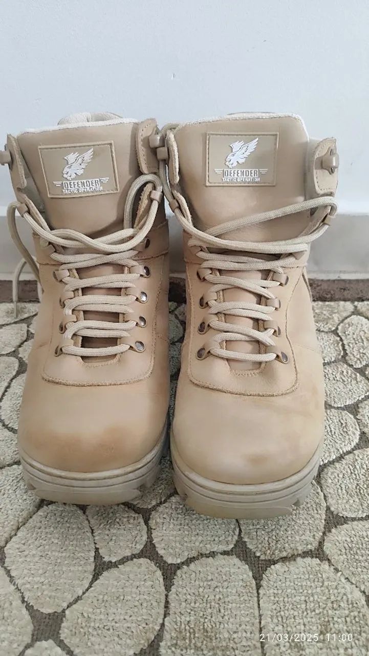 Boa em Couro Cano Médio Tática Defender Tatic Defender - Foto 2