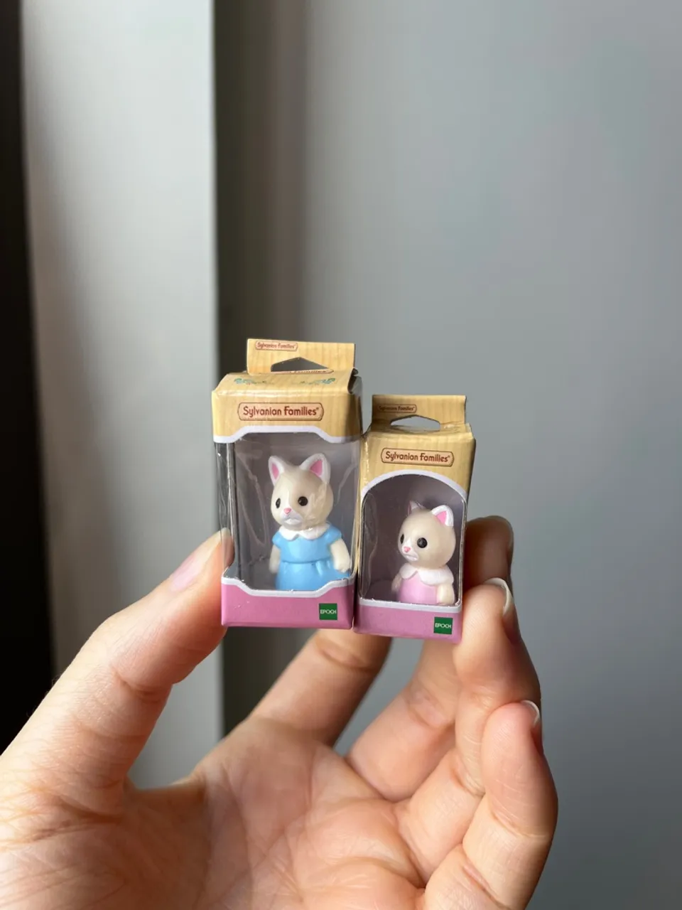 Sylvanian Families Mini Mãe e Filha Gata Seda