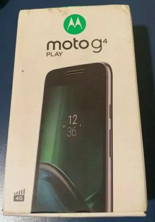 Caixa do Moto G4 Play com Manuais