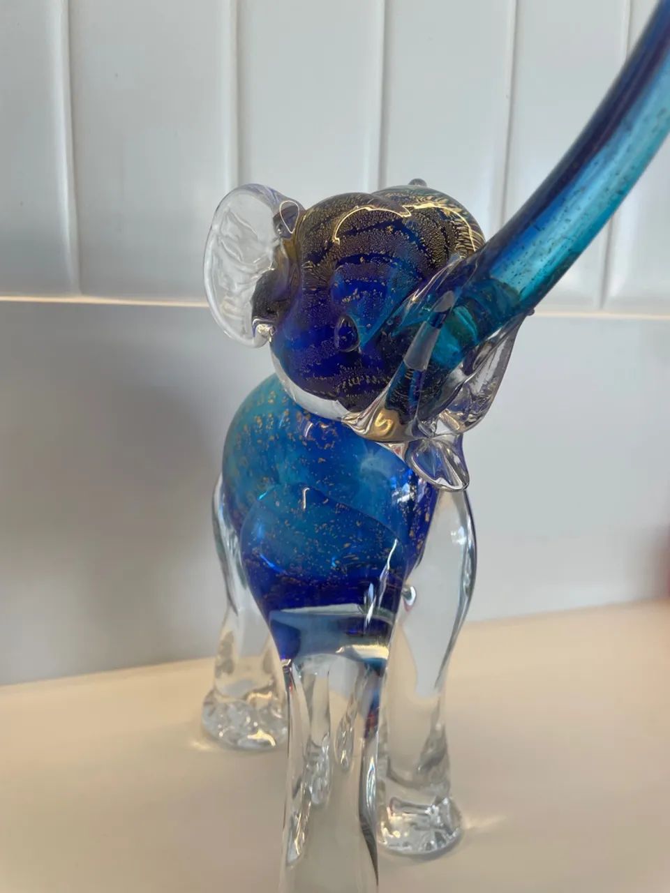 Escultura de elefante em vidro Murano  - Foto 2