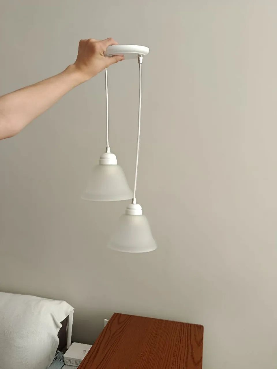 Lustre elegante duplo em cúpula  - Foto 2