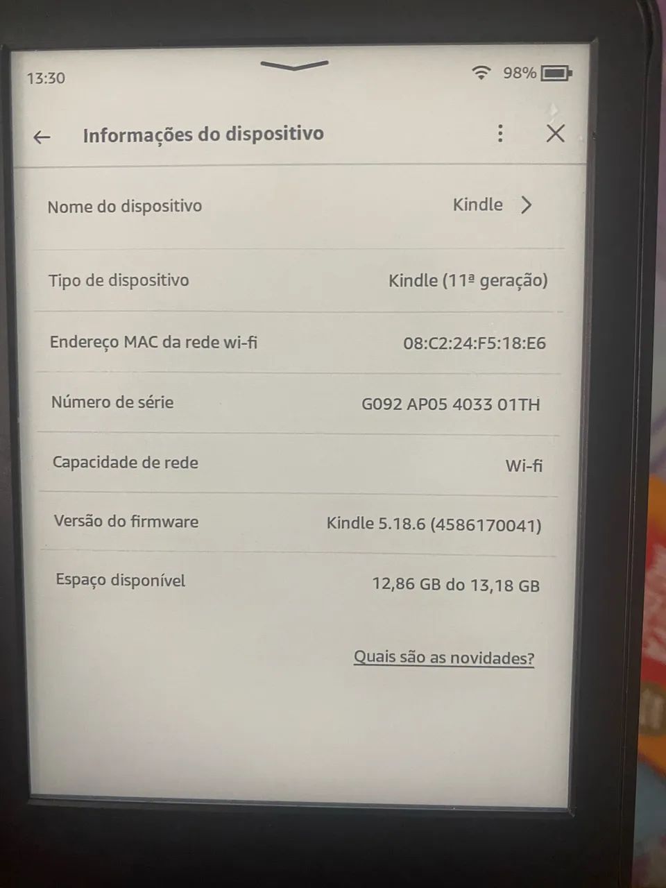Kindle 11 geração 